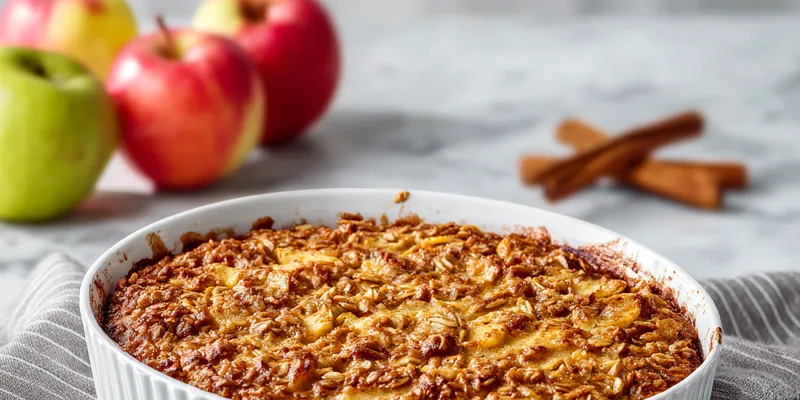 Amish-Style Apple and Cinnamon Baked Oatmeal