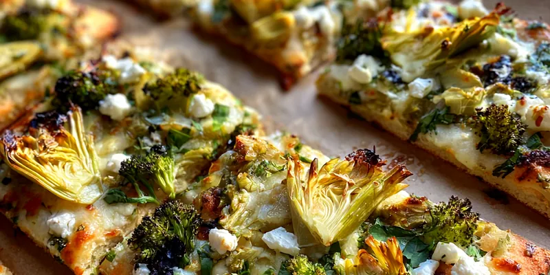 Artichoke Broccoli Flatbread