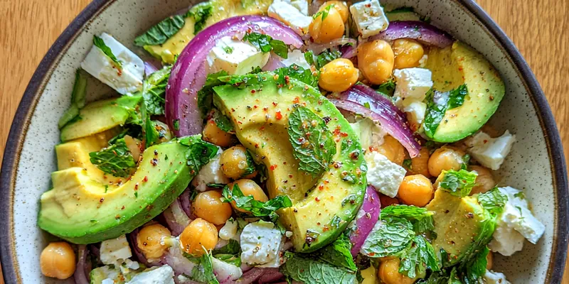 Avocado Chickpea Salad Delight