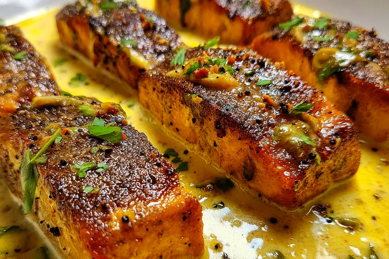 Cooking process for Baked Fish in Creamy Lemon Sauce