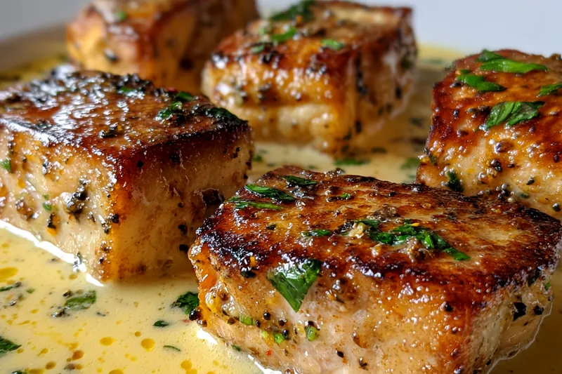 Fresh ingredients for Baked Fish in Creamy Lemon Sauce