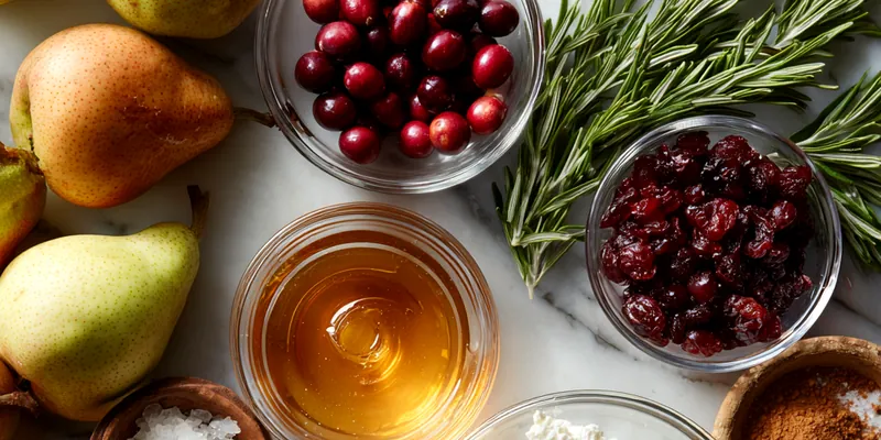 Baked Pears with Goat Cheese &amp; Honey