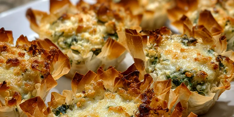 Baked Spinach Artichoke Cups
