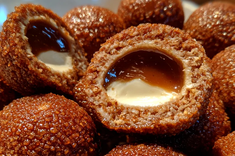 Cooking process for Biscoff Cheesecake Protein Balls