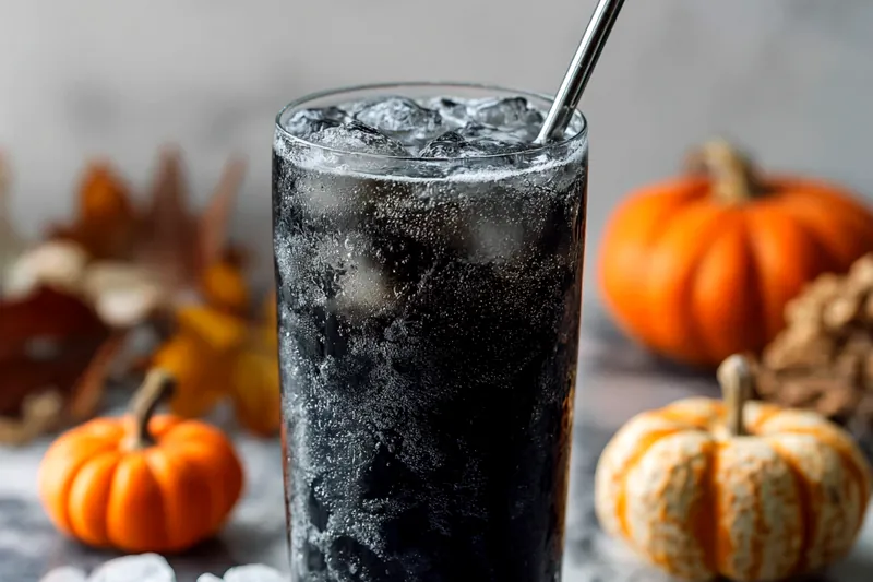 Ingredients for Black Halloween Lemonade on a countertop