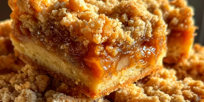 Caramel Crumble Fruit Bars