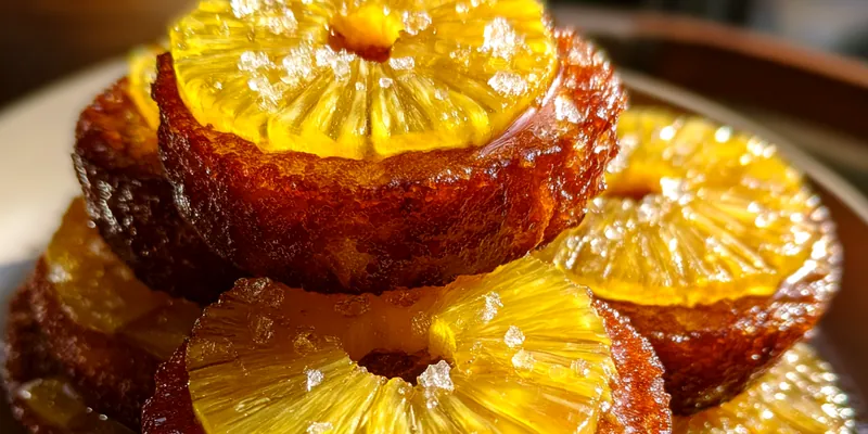 Caramelized Pineapple Ring Cookies