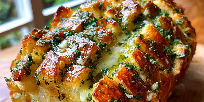 Cheesy Garlic Herb Pull-Apart Bread