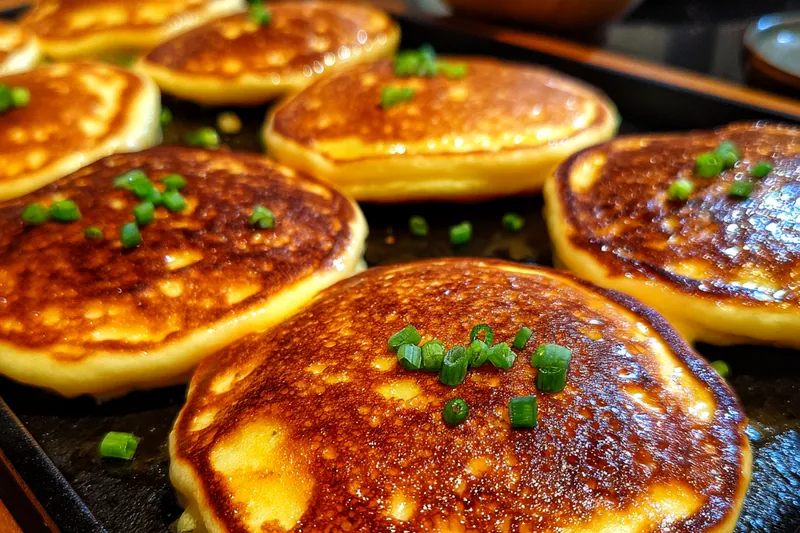 Fresh ingredients for Cheesy Potato Pancakes