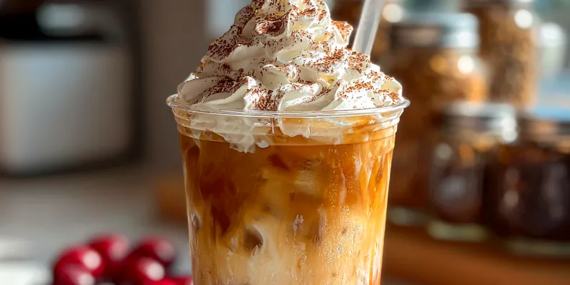 Cherry Vanilla Iced Latte Delight
