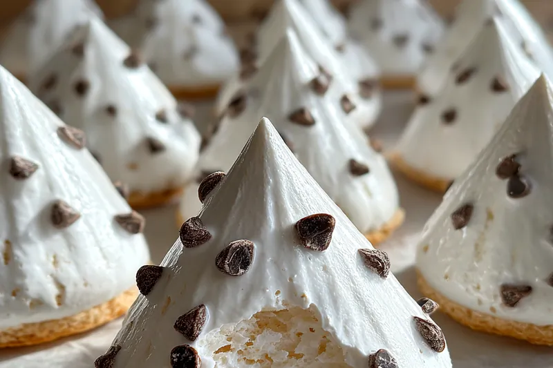Fresh ingredients for Chocolate Chip Meringue Cookies