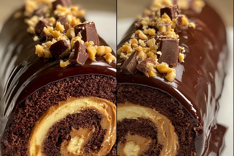 Cooking process for Chocolate Peanut Butter Roll