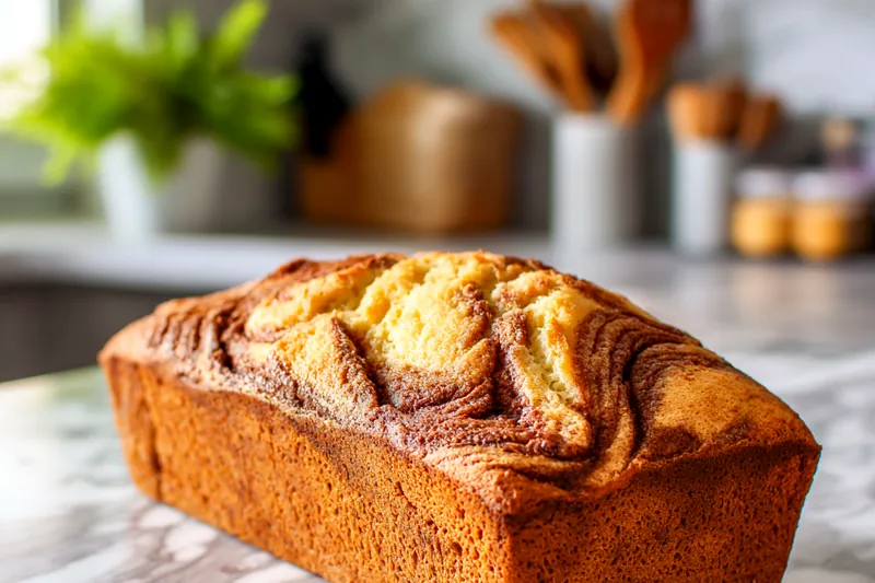 Engaging photo showcasing the ingredients for Cinnamon Swirl Loaf Cake