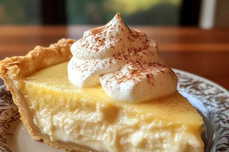 Ingredients for Cinnamon Infused Vanilla Custard Pie arranged neatly on a countertop.
