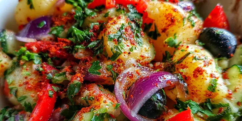Colorful Crunchy Potato Salad