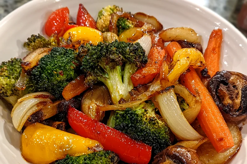 Cooking process for Colorful Sautéed Vegetable Medley