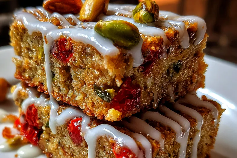 Cooking process for Cranberry Pistachio Bars