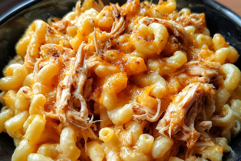 Cooking process for Creamy BBQ Chicken Pasta