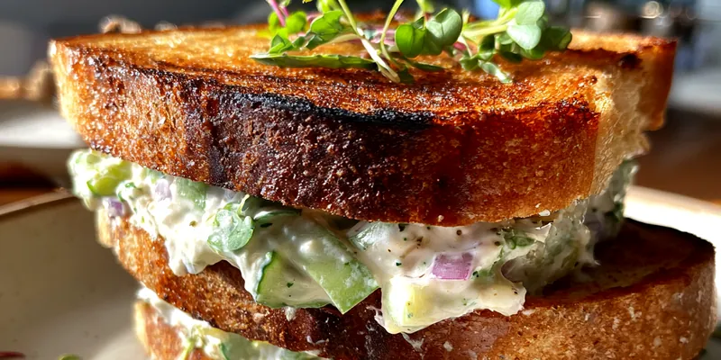 Creamy Cucumber Sandwiches Delight