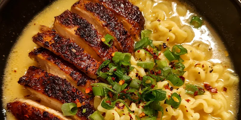 Creamy Grilled Chicken Noodles