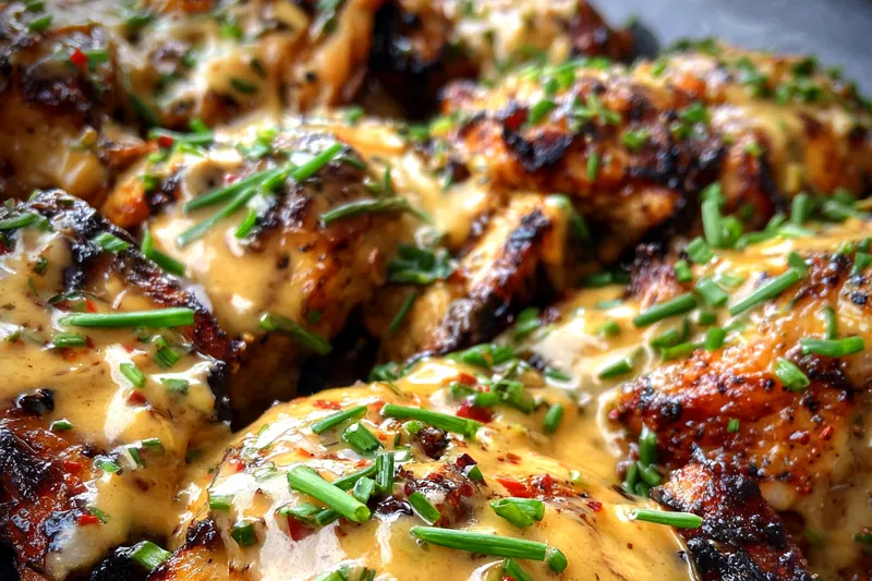 Fresh ingredients for Creamy Herb Grilled Chicken