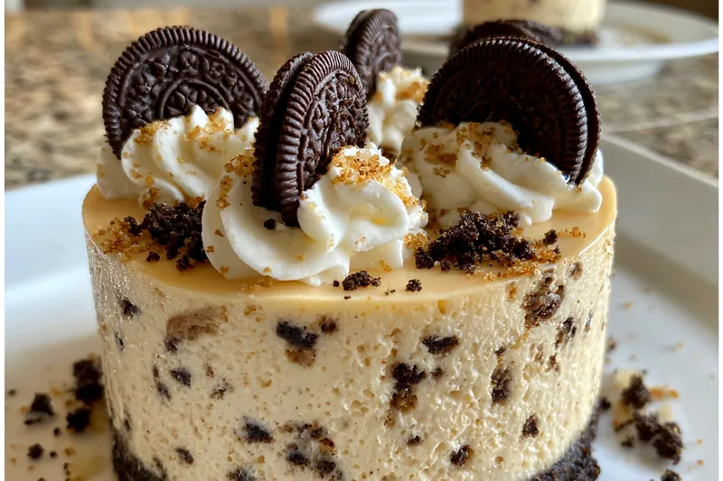 Cooking process for Creamy Oreo Cookie Delight