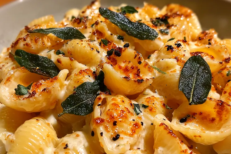 Fresh ingredients for Creamy Stuffed Pasta Shells