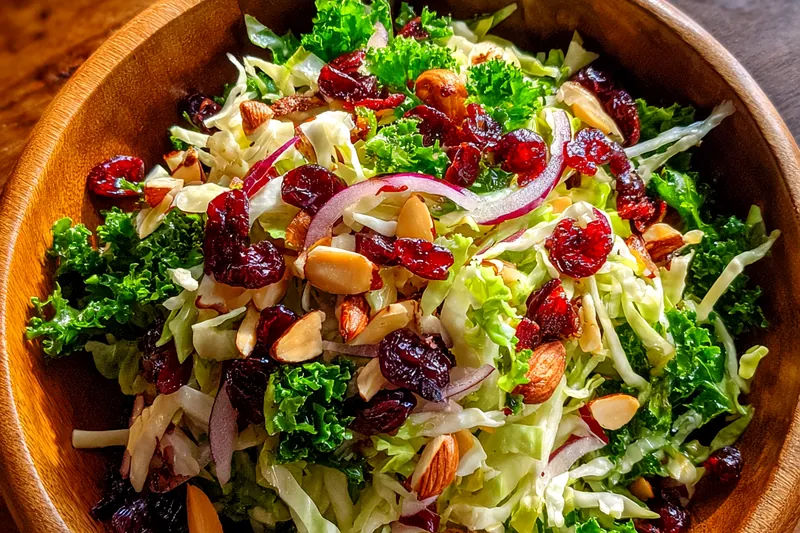Cooking process for Crisp Colorful Slaw Salad