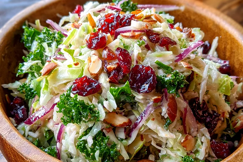 Fresh ingredients for Crisp Colorful Slaw Salad
