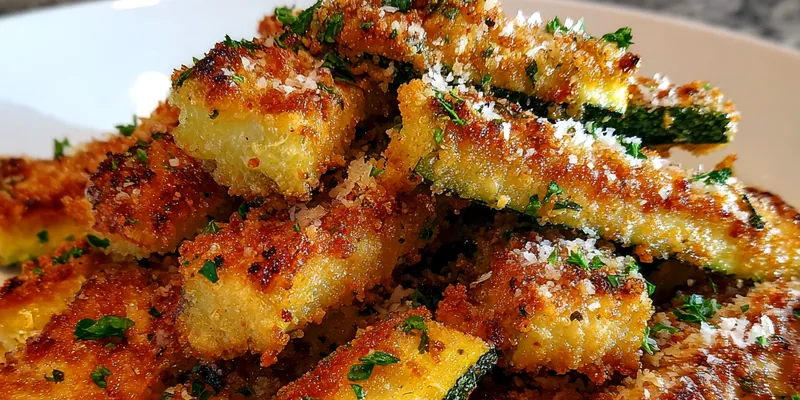 Crispy Baked Parmesan Zucchini Sticks