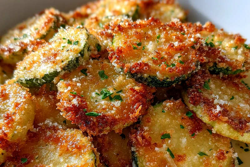 Fresh ingredients for Crispy Baked Zucchini Chips