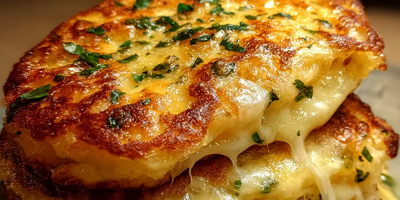 Crispy Cheesy Potato Pancakes