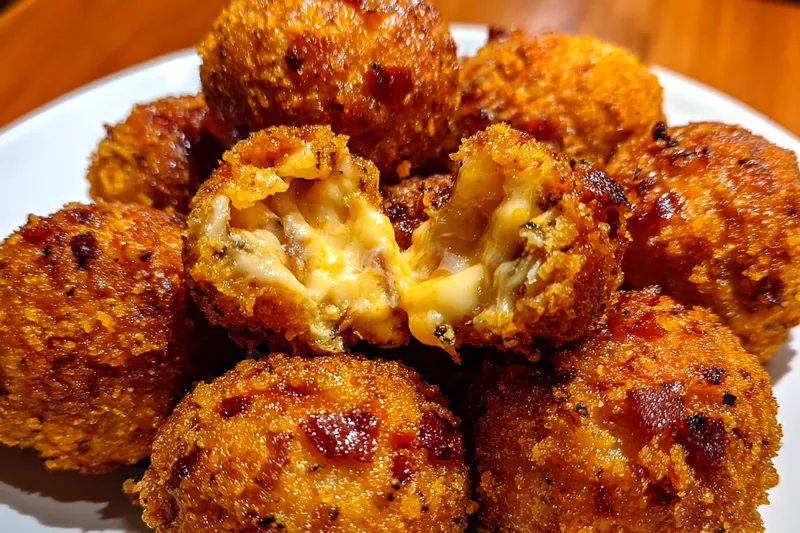 Cooking process for Crispy Chicken Cheese Bites