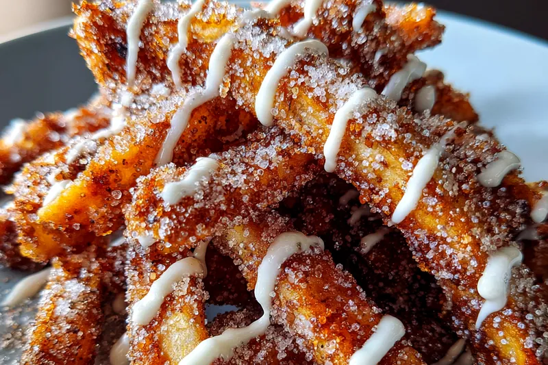 Fresh ingredients for Crispy Cinnamon Apple Fries