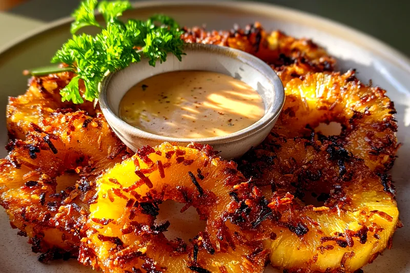 Cooking process for Crispy Coconut Pineapple Delight