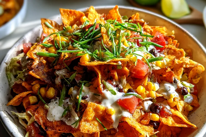 Cooking process for Crispy Corn Salad Delight