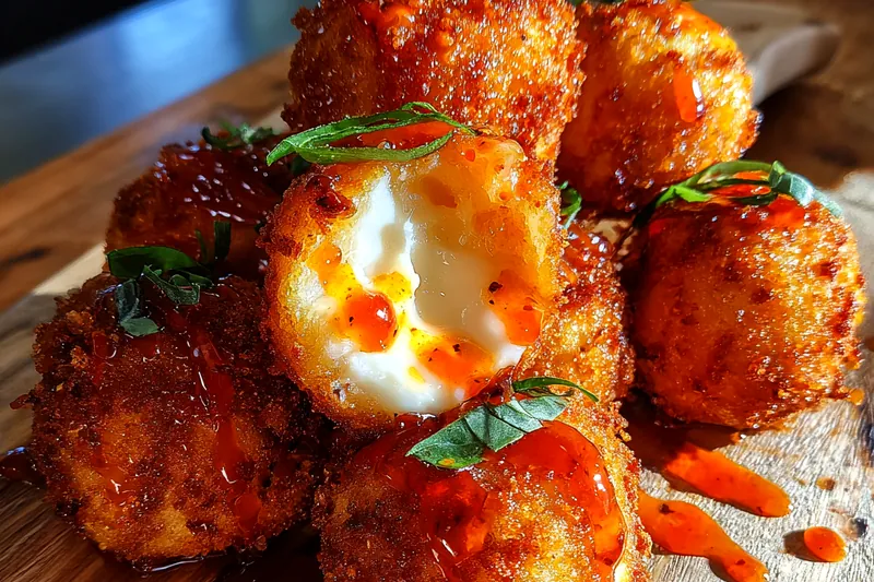 Cooking process for Crispy Fried Cheese Balls