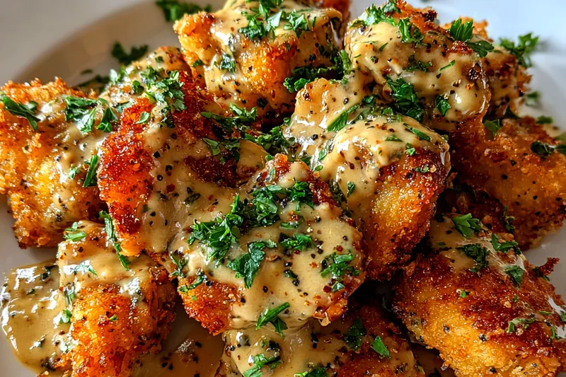 Cooking process for Crispy Garlic Parmesan Chicken