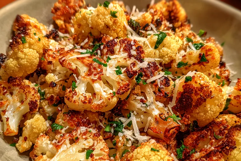 Cooking process for Crispy Roasted Cauliflower Florets