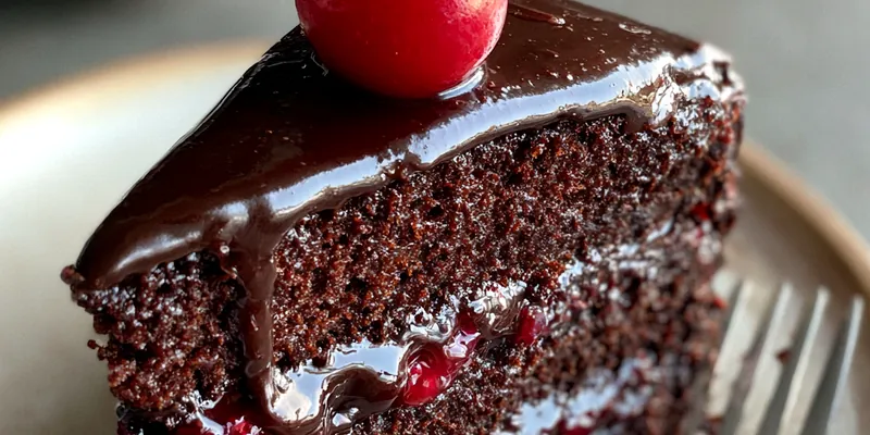 Decadent Chocolate Cherry Cake