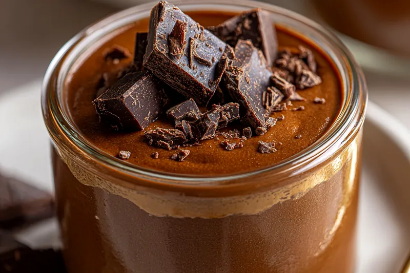 Fresh ingredients for Decadent Chocolate Protein Pudding