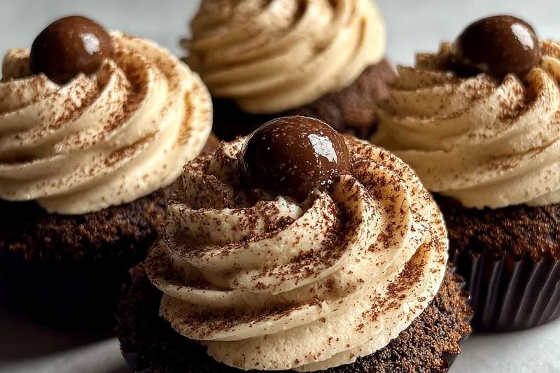 Fresh ingredients for Decadent Chocolate Tiramisu Cupcakes