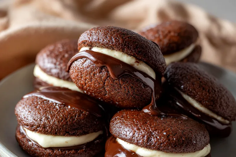 Cooking process for Delicious Chocolate Sandwich Cookies