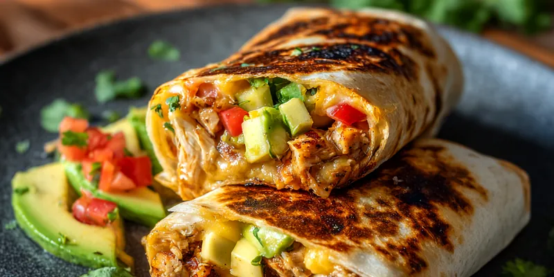 Delicious Grilled Chicken Burrito