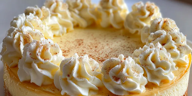 Delightful Eggnog Cheesecake