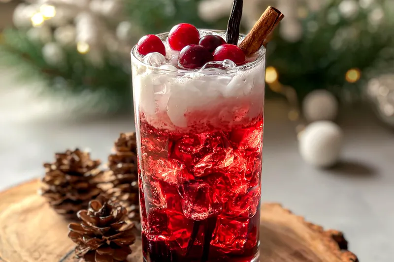 Cooking process for Festive Cranberry Vanilla Beverage