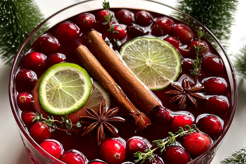 Cooking process for Festive Holiday Punch