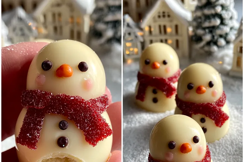 Fresh ingredients for Festive Snowman Treats