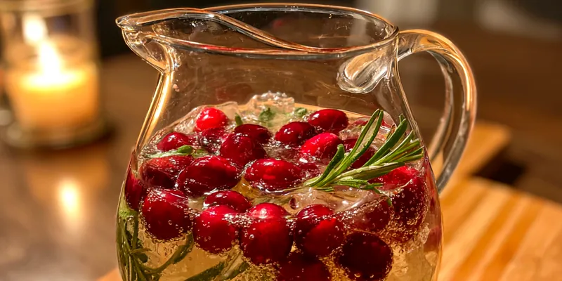Festive White Christmas Sangria