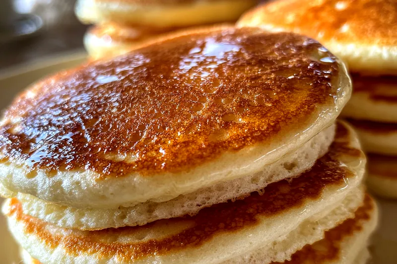 Fresh ingredients for Fluffy Pancakes Delightfully Light